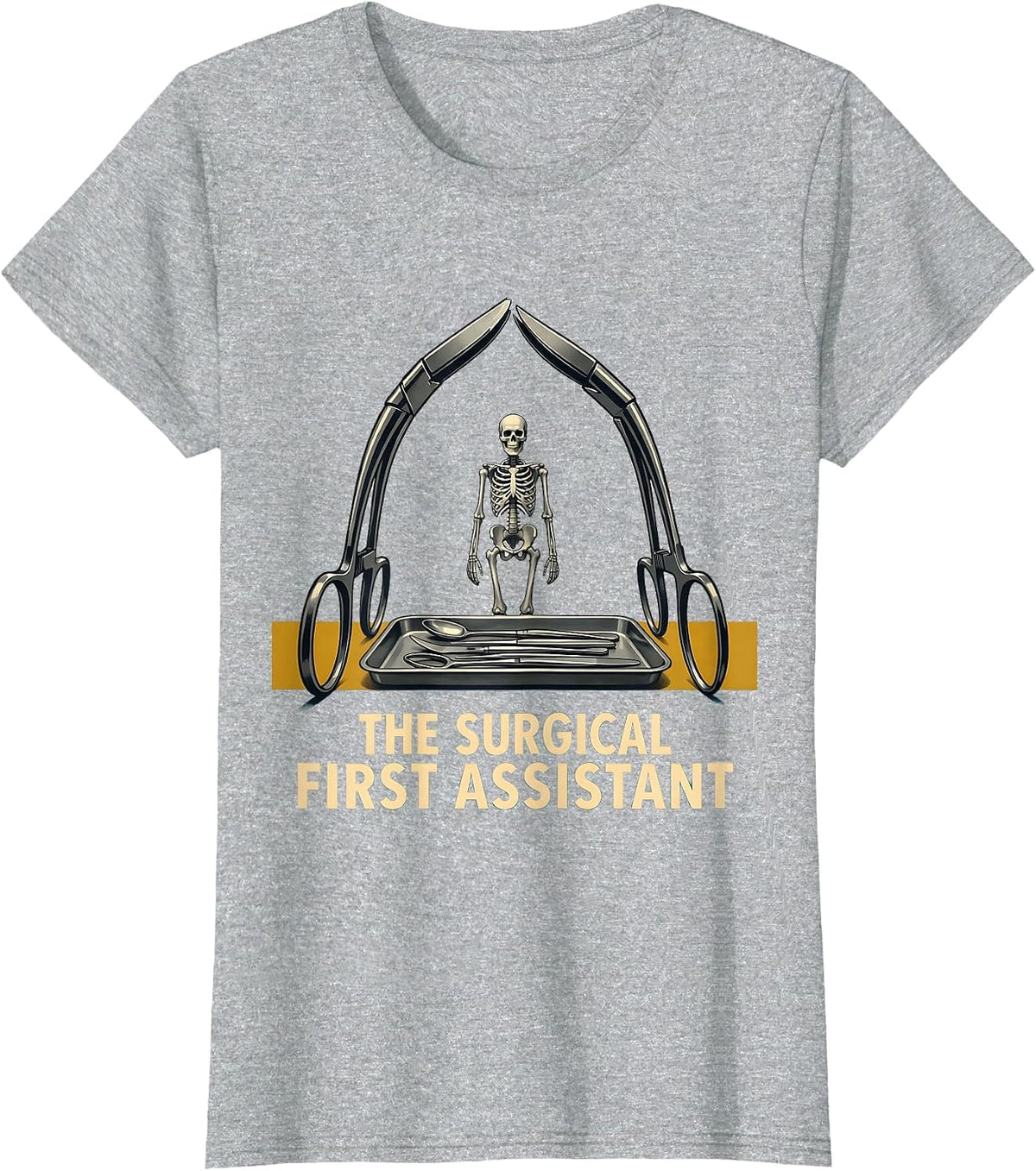 The Surgical First Assistant Midcentury Modern Halloween T-Shirt - Heather Grey
