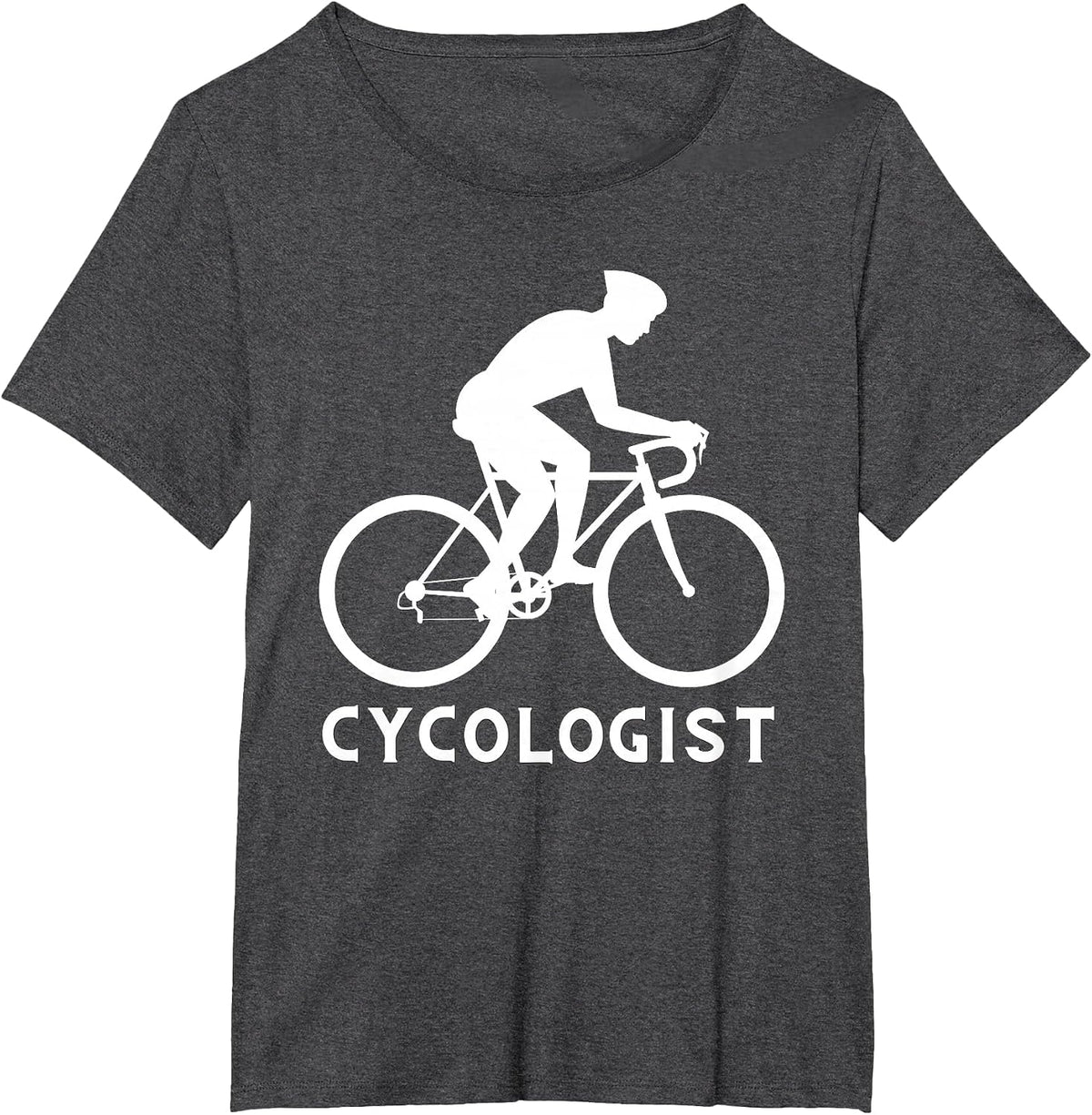 Cycologist - Funny Cycling Cyclist & Racing Bicycle T-Shirt - Dark Heather Grey