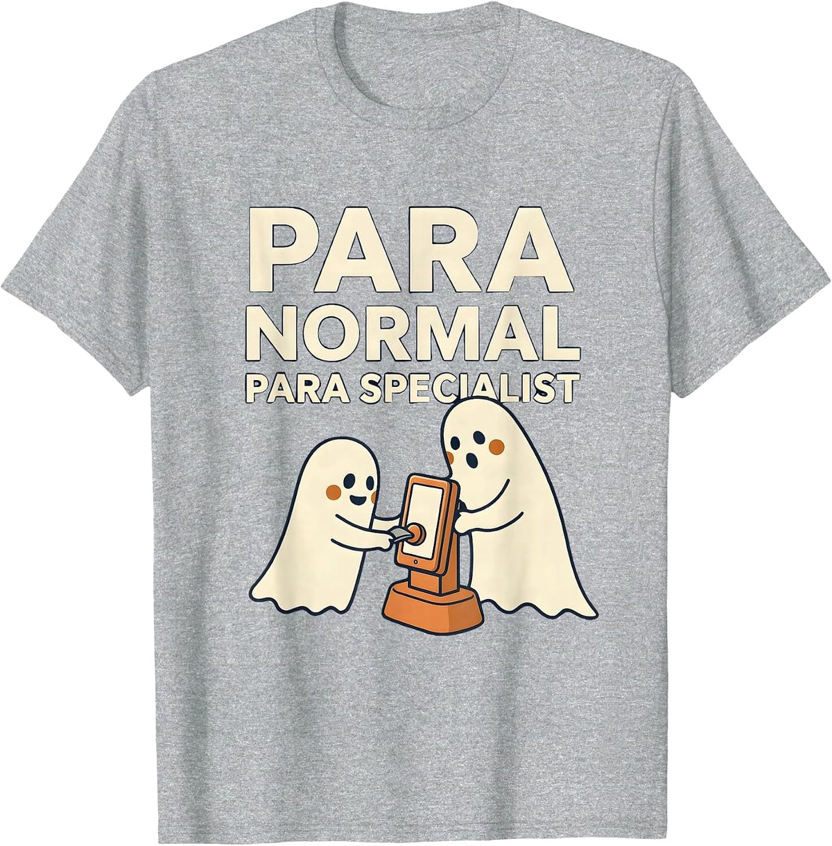 Men's Para Normal Para Specialist Funny Ghost Paraprofessional T-Shirt - Heather Grey