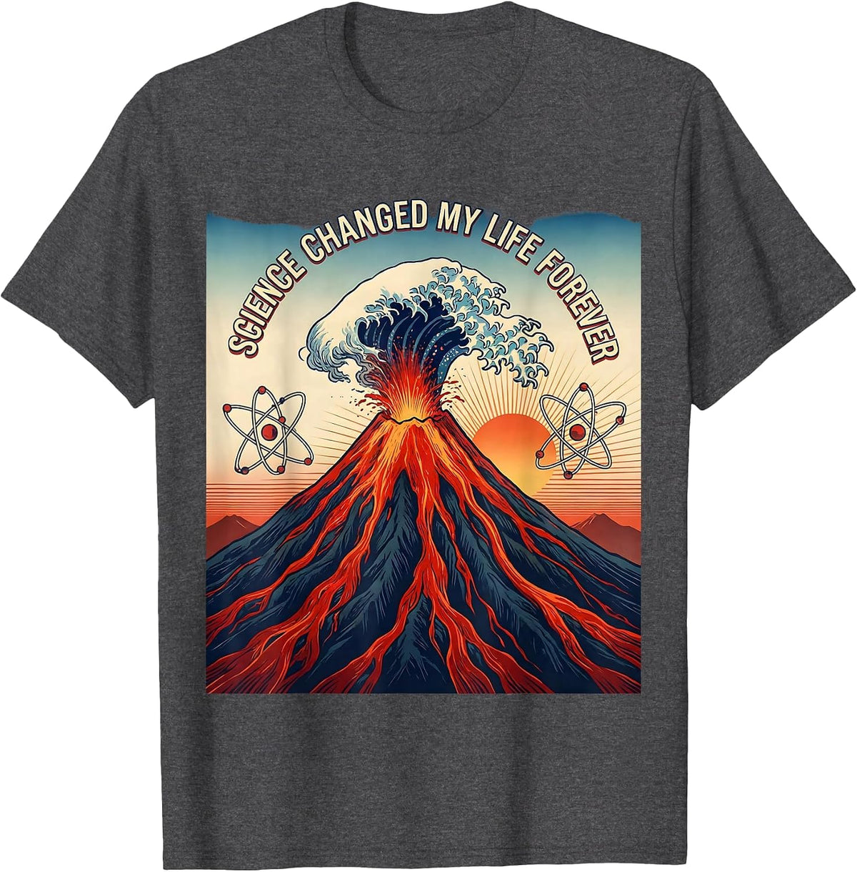 Science Changed My Life Back to School Teacher T-Shirt - Dark Heather Grey