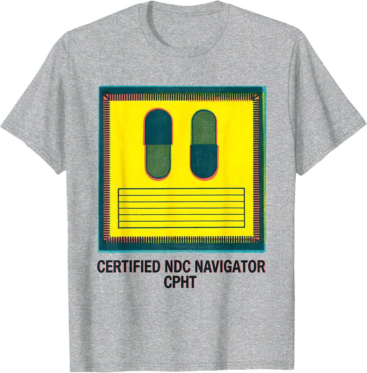 Men's Certified NDC Navigator CPhT Pharmacy Tech Grad T-Shirt - Heather Grey