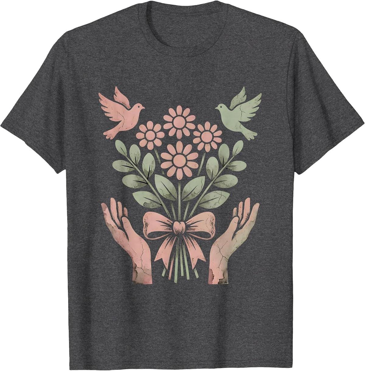 Men's Gigi Dove Release Graphic Tee T-Shirt - Dark Heather Grey