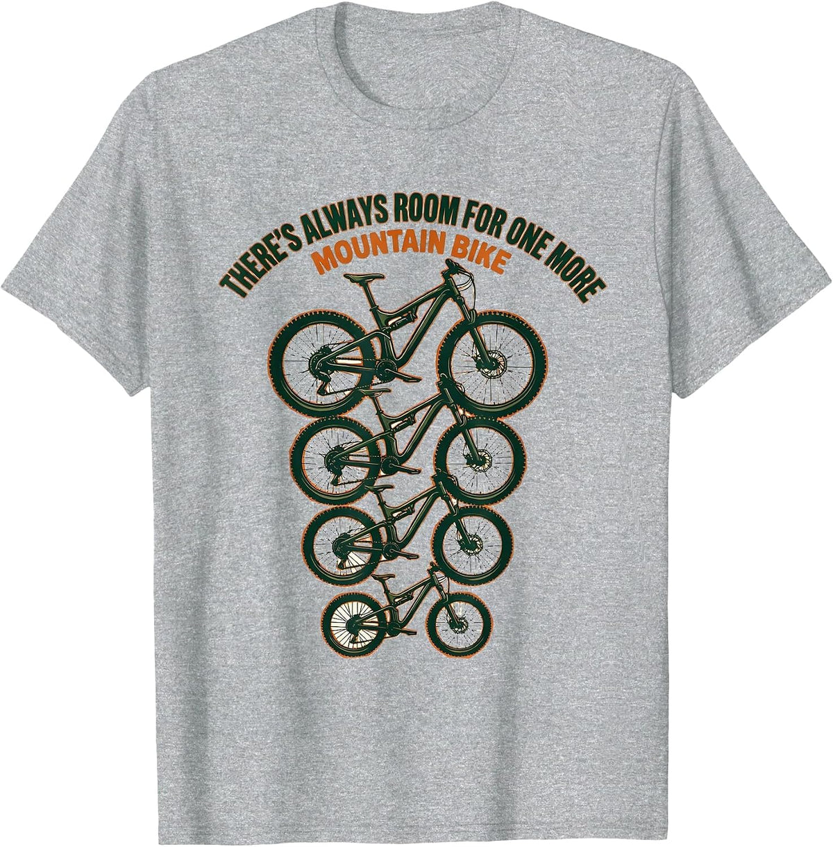 Men's There's Always Room For One More Mountain Bike Mountain T-Shirt - Heather Grey