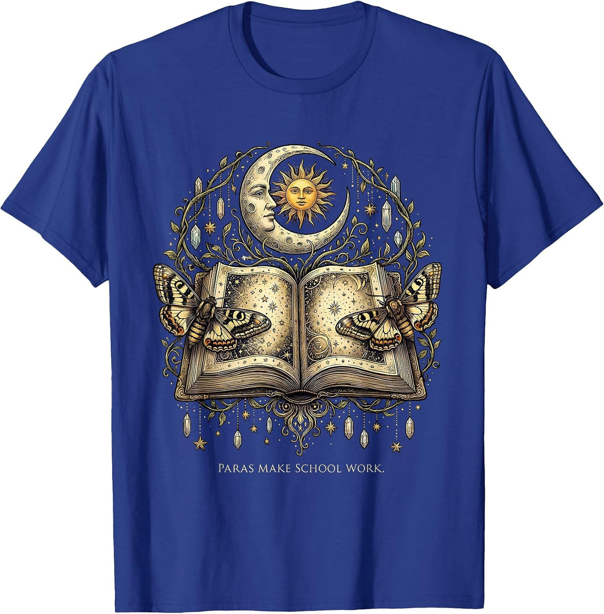 Men's Paras Make School Work Paraprofessional Design T-Shirt - Royal Blue