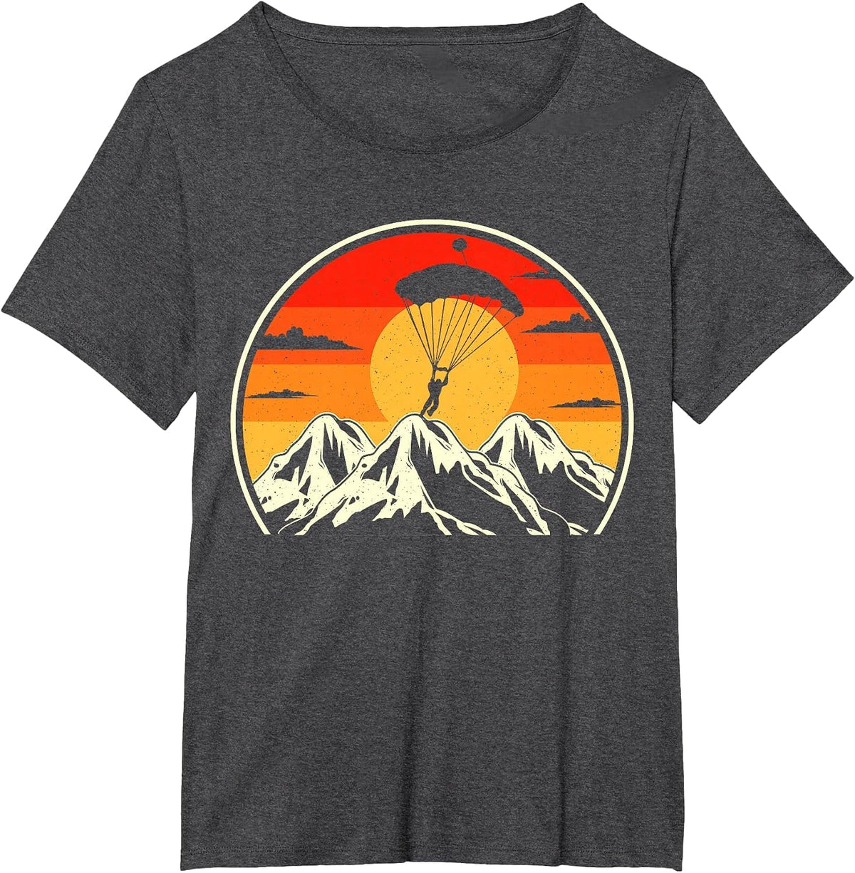 Skydiving Sunset T-Shirt - Dark Heather Grey
