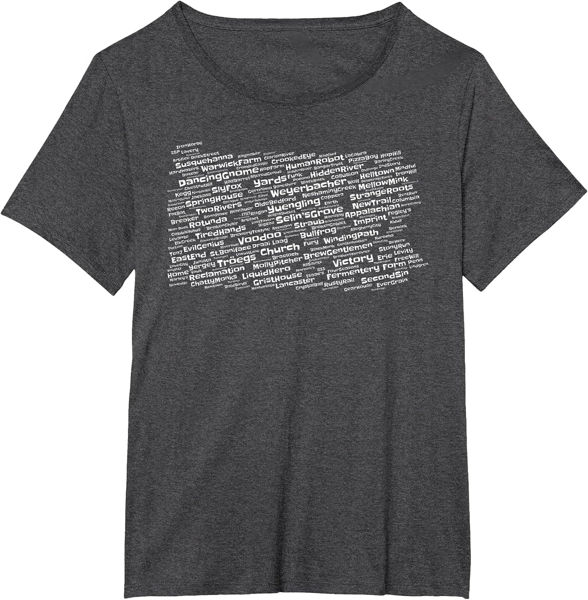 Pennsylvania Breweries T-Shirt - Dark Heather Grey