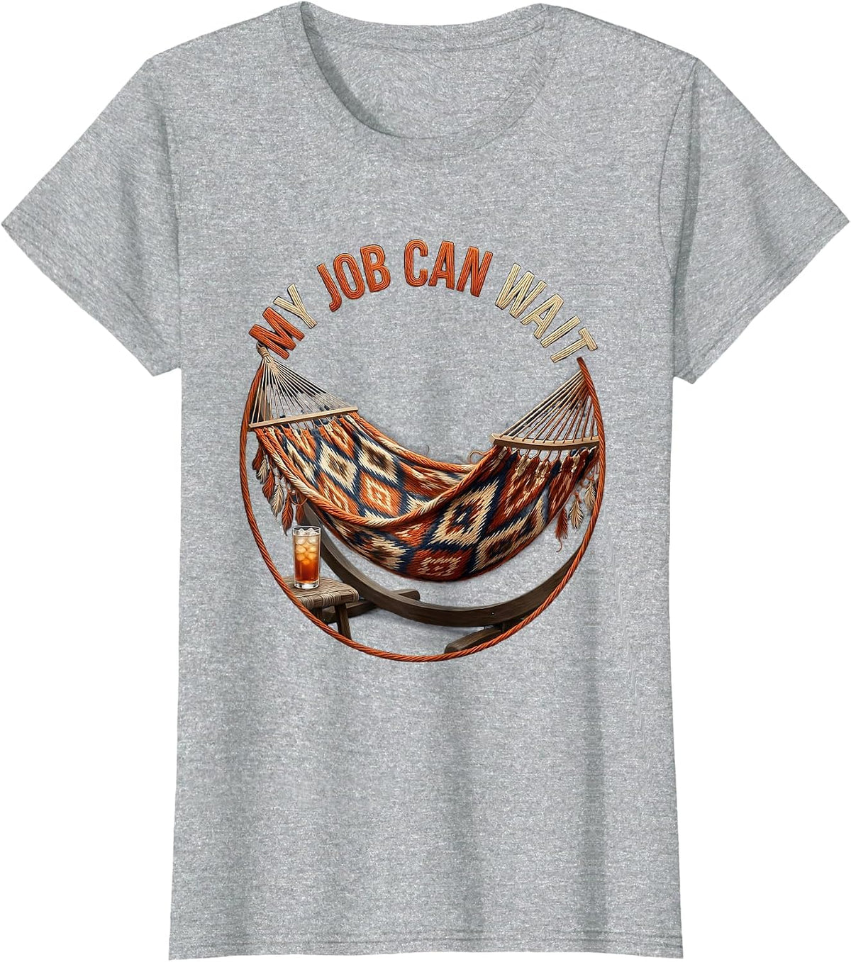 My Job Can Wait Labor Day Sarcasm Design T-Shirt - Heather Grey