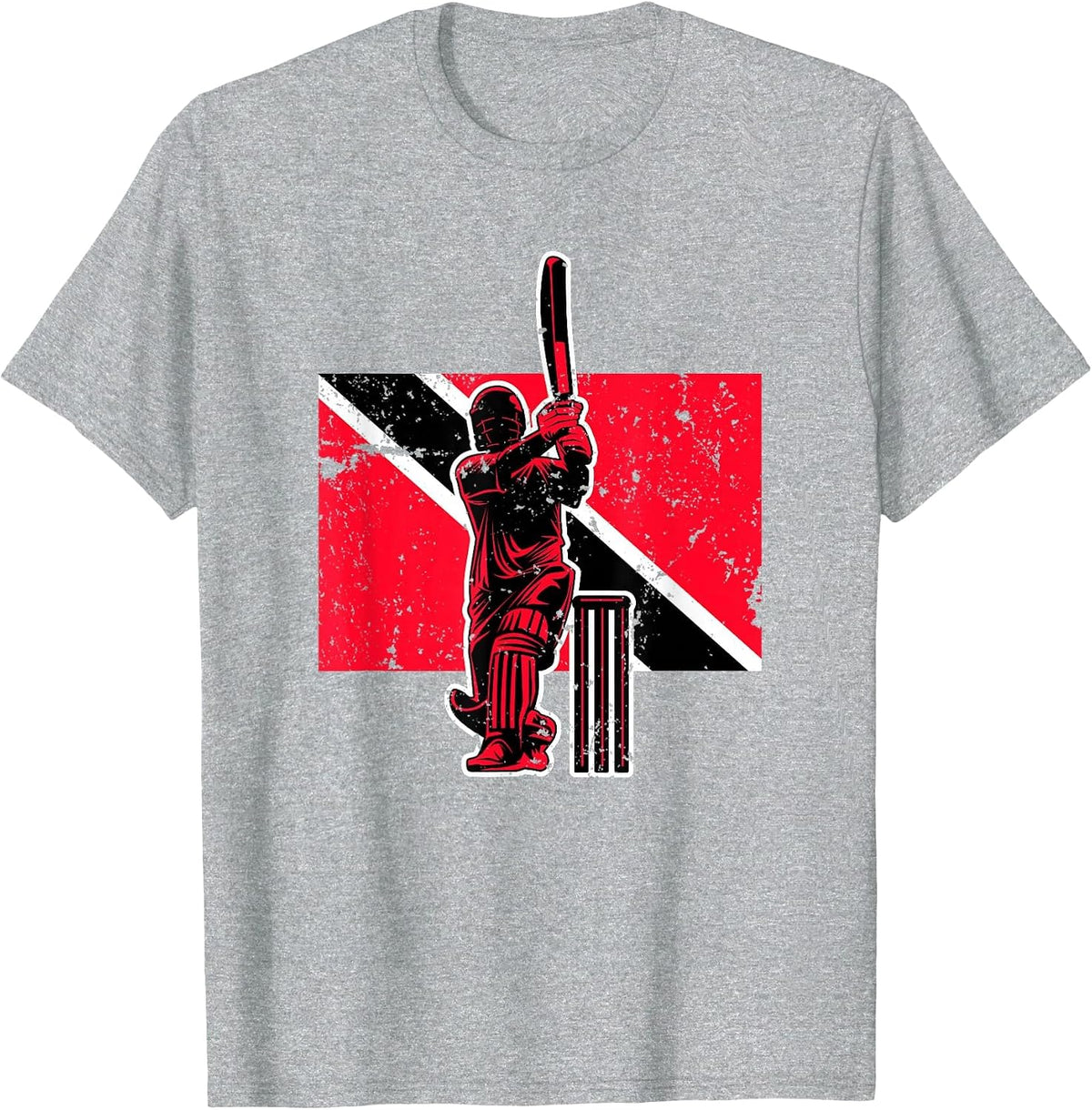 Trinidad and Tobago Cricket T-Shirt - Heather Grey