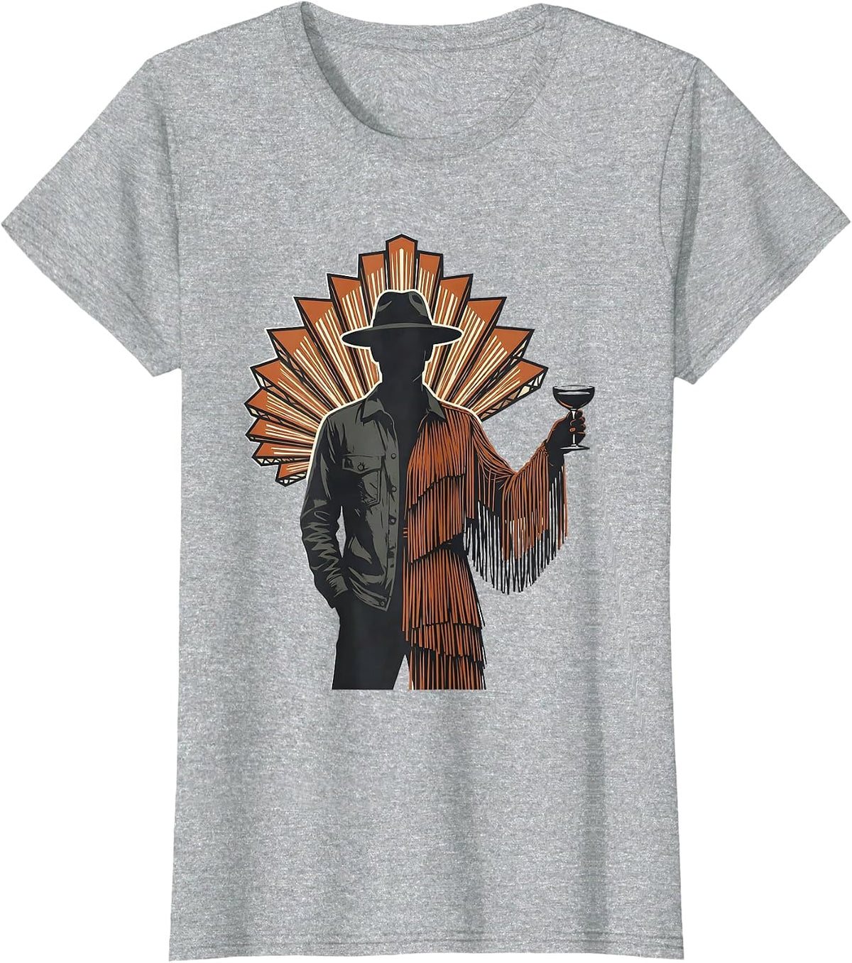 Flapper Guest 1920s Party Vintage Glamour T-Shirt - Heather Grey
