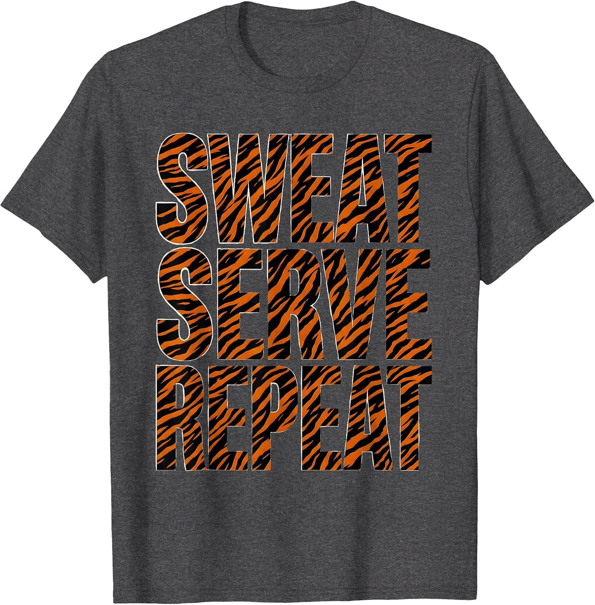 President Pride Labor Day Sweat Serve Repeat Design T-Shirt - Dark Heather Grey