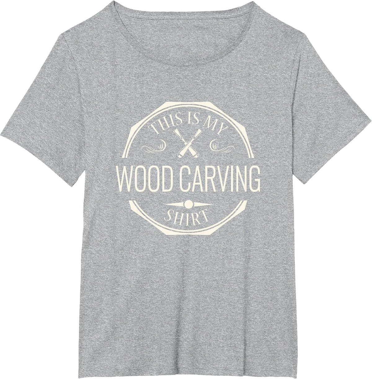 This is My Wood Carving Shirt - Whittle Wood T-Shirt - Heather Grey