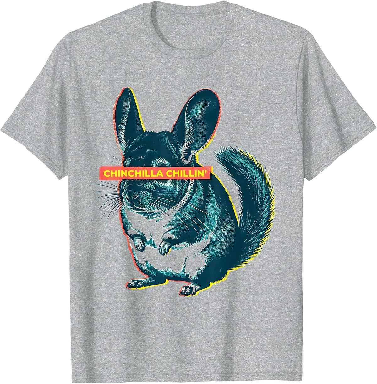 Men's Chinchilla Chillin' Funny Chinchilla Lover Pet Owner Humor T-Shirt - Heather Grey