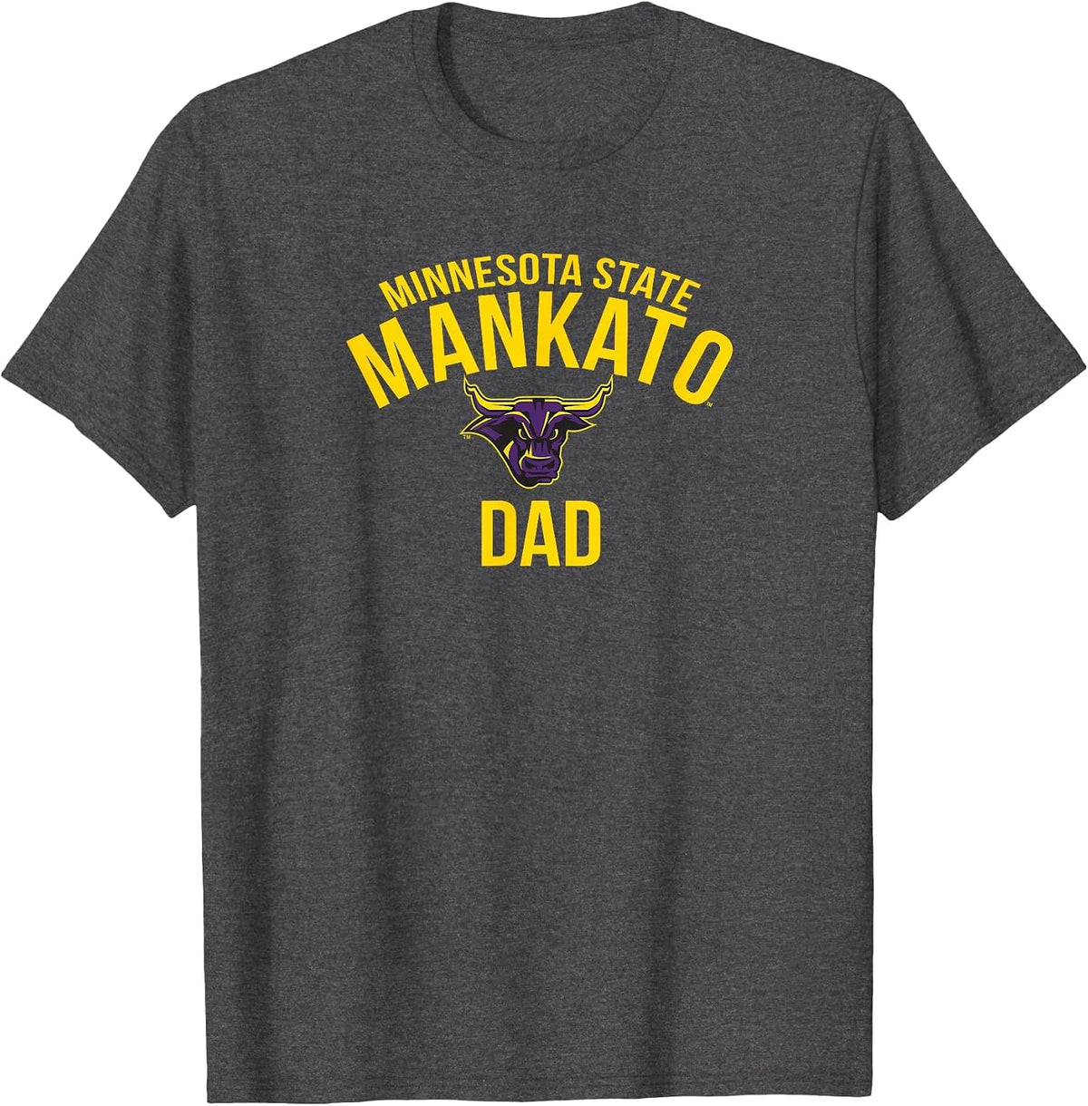 Minnesota State Mankato Mavericks Dad T-Shirt - Dark Heather Grey