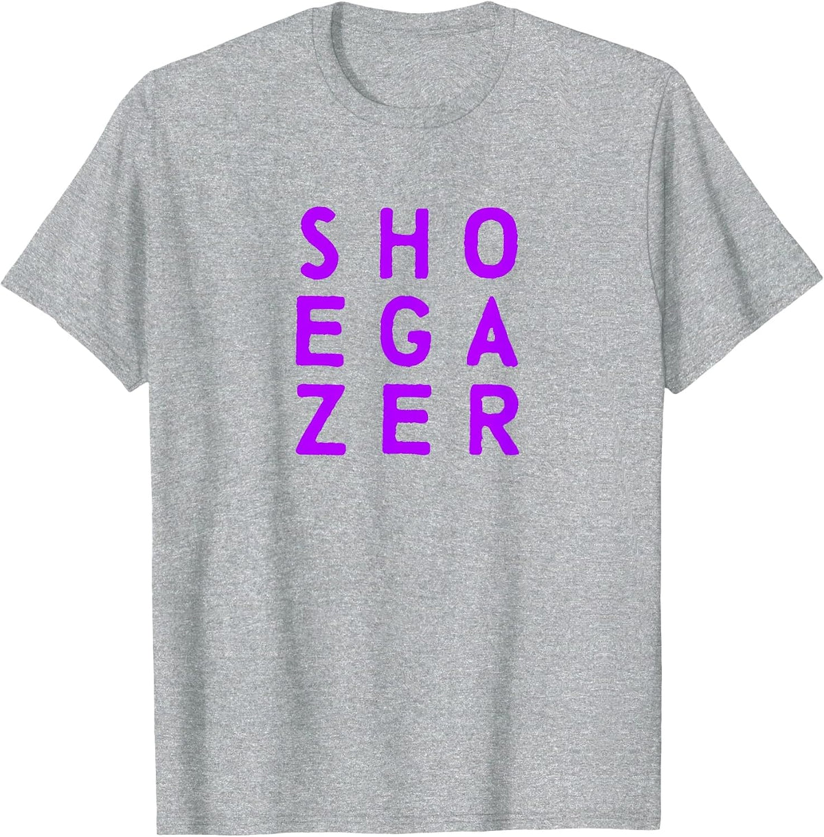 Shoegaze Tee - Garage, Noise Rock, Ambient T-Shirt - Heather Grey