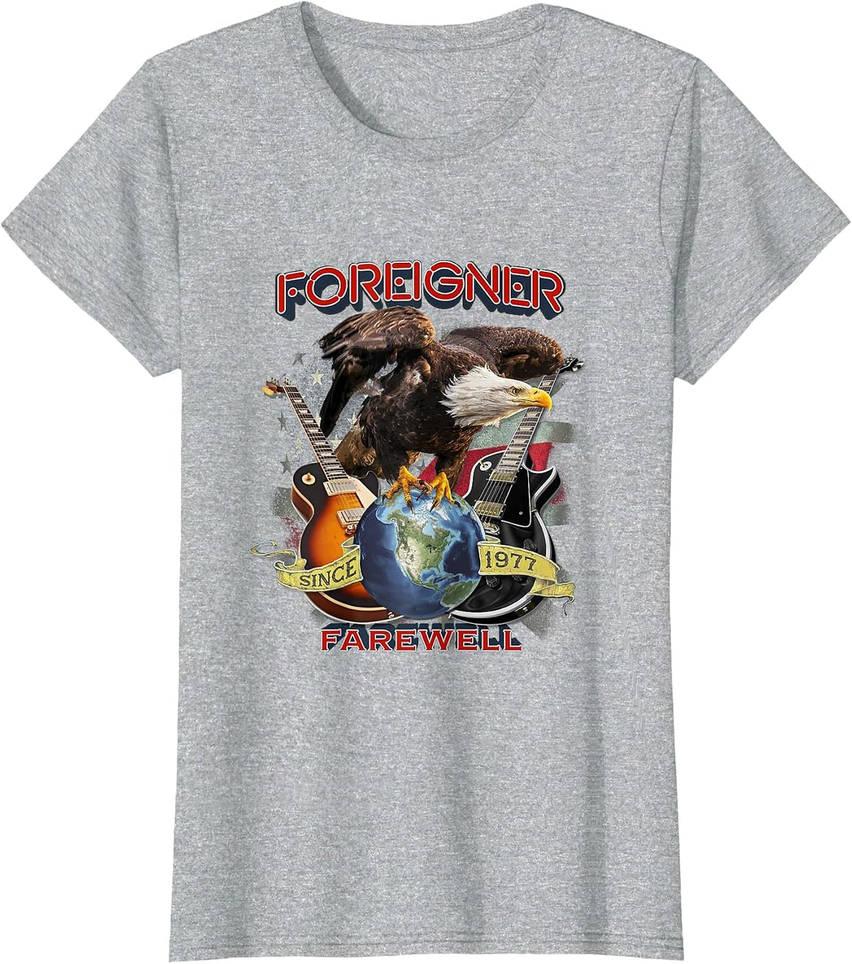 Foreigner Farewell T-Shirt - Heather Grey