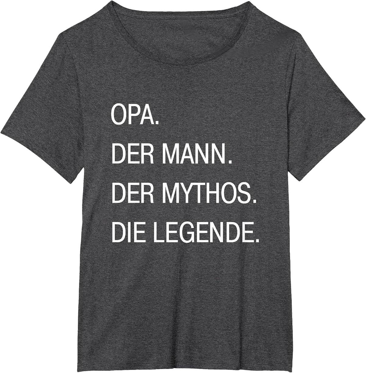 Opa German Grandpa Man Myth Legend T-Shirt - Dark Heather Grey