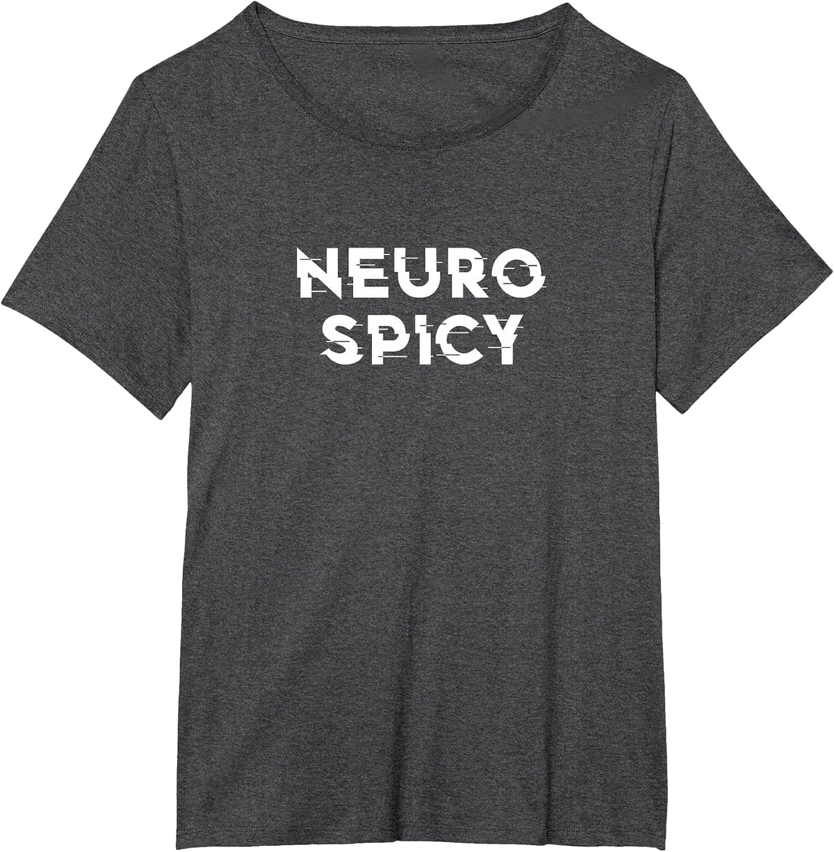 Neurospicy ADHD Autism Neurodiversity Neurodivergent T-Shirt - Dark Heather Grey