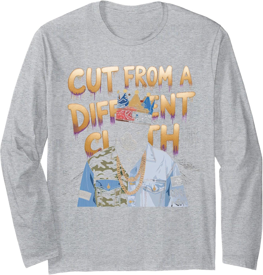 Hip Hop Long Sleeve T-Shirt - Adult Unisex Heather Grey