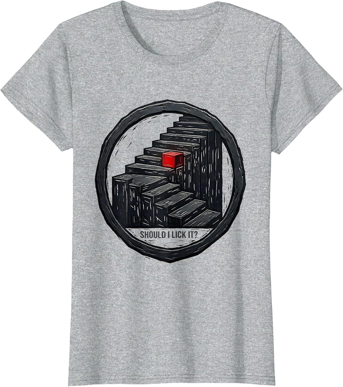 Should I Lick It Funny Periodic Table Chemistry Teacher T-Shirt - Heather Grey
