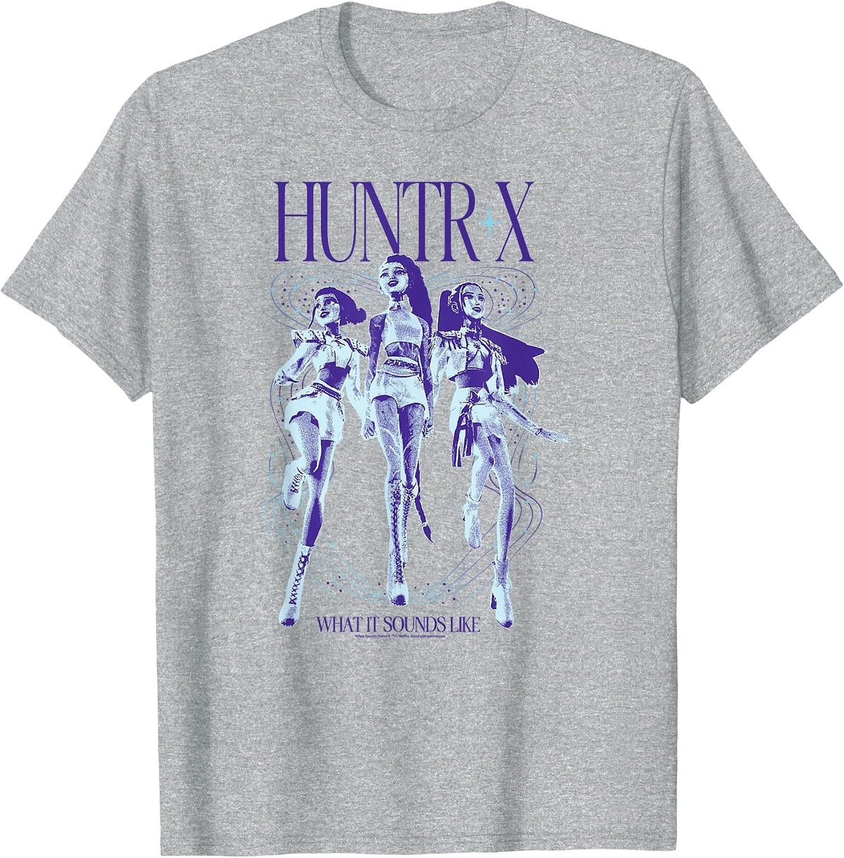 Kpop Demon Hunters Halloween Huntrix What It Sounds Like T-Shirt - Heather Grey