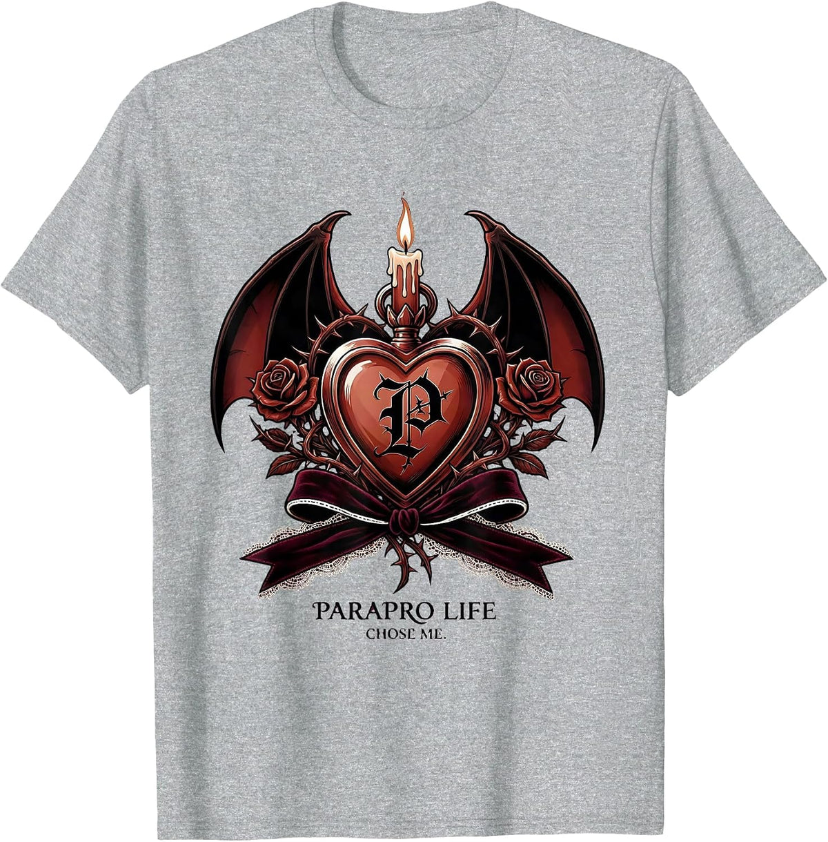 Men's Parapro Life Chose Me Paraprofessional Design T-Shirt - Heather Grey