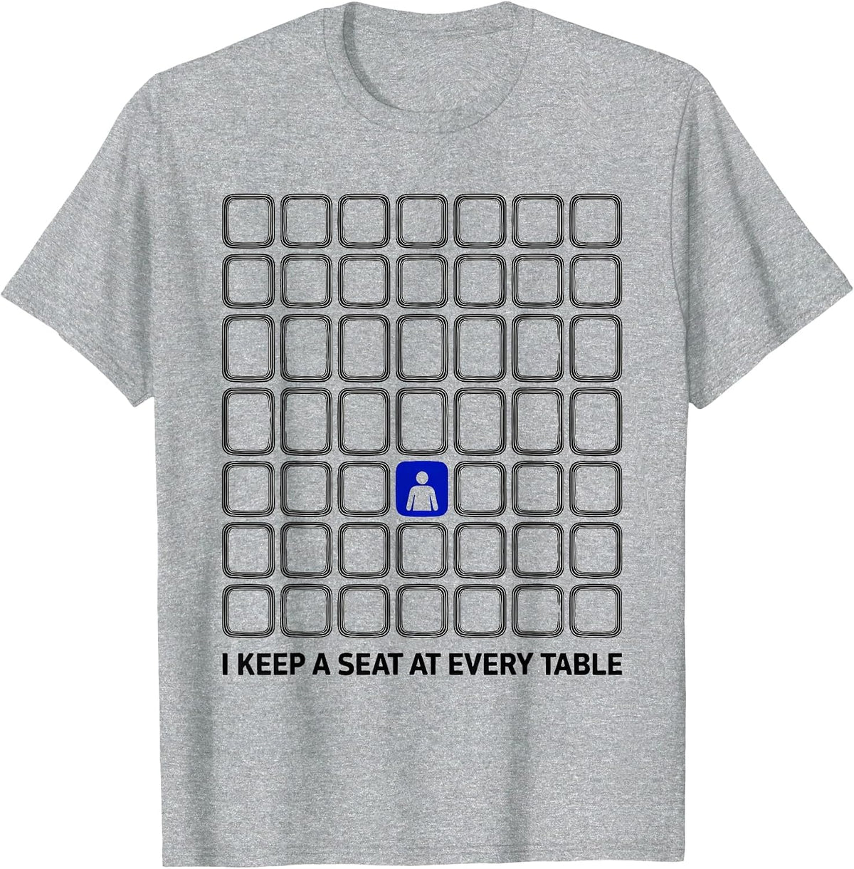 Men's I Keep A Seat At Every Table Funny Special Education Teacher T-Shirt - Heather Grey