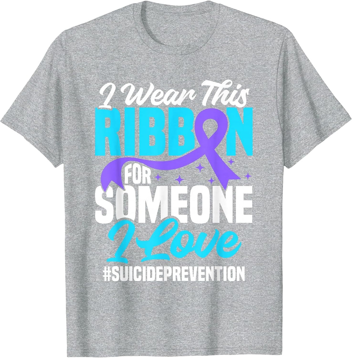 Mental Health Support Product Suicide Prevention Awareness T-Shirt - Heather Grey