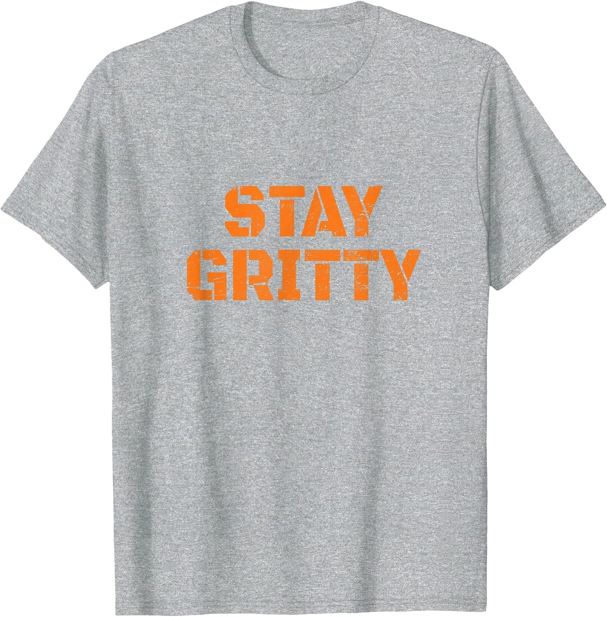 Stay Gritty Funny Ice Hockey Philly Vintage T-Shirt - Heather Grey