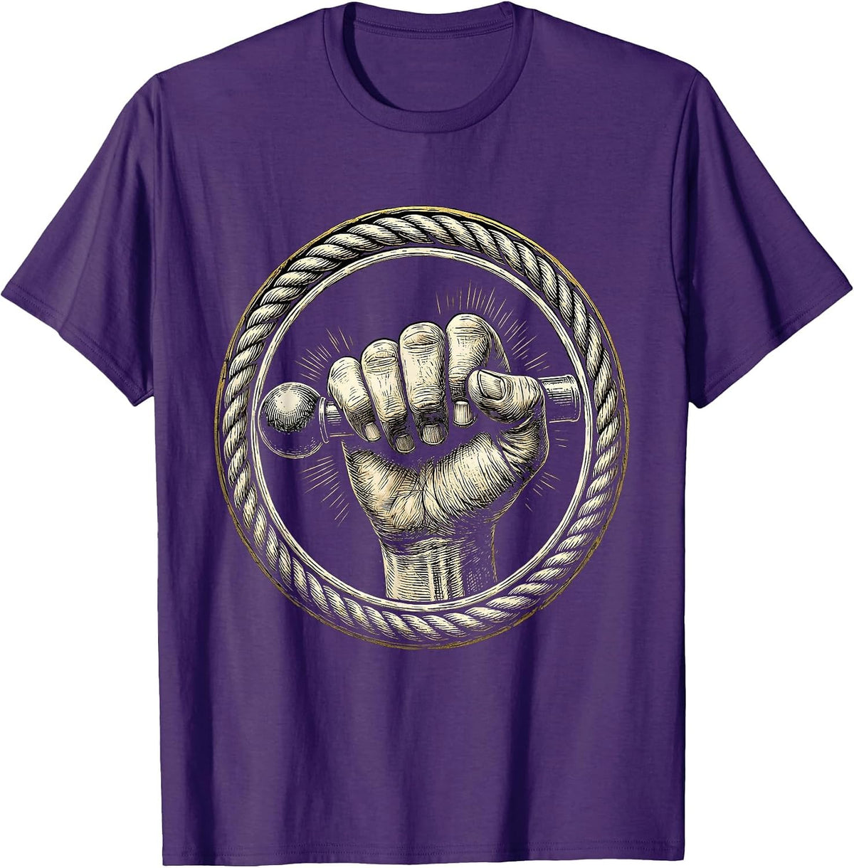 Slot Machine Lever Pull Gambling Graphic Tee T-Shirt - Purple