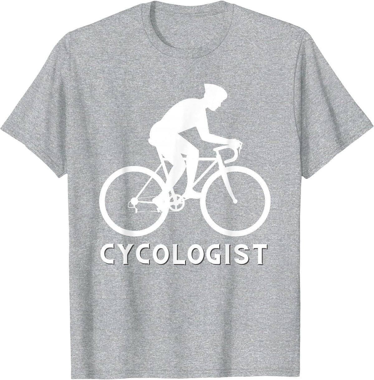 Cycologist - Funny Cycling Cyclist & Racing Bicycle T-Shirt - Heather Grey