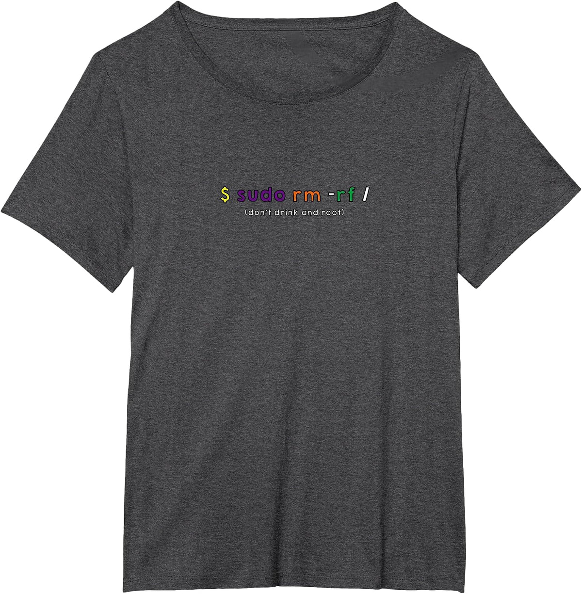 sudo Root Funny Geek Linux Ubuntu Debian redhat Tshirt T-Shirt - Dark Heather Grey