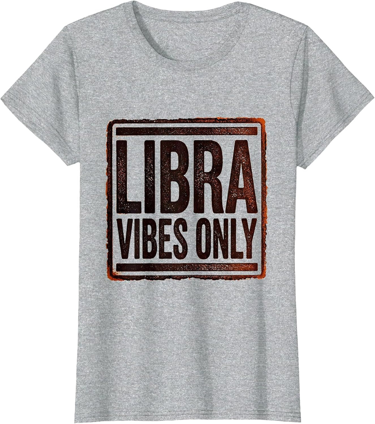 Women's Libra Vibes Only Zodiac Astrology Design T-Shirt - Heather Grey