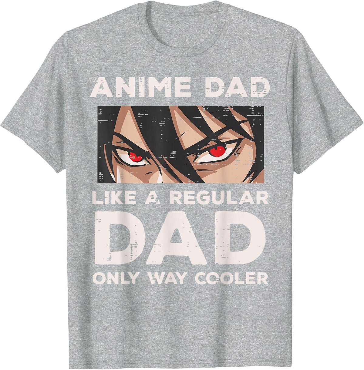 Anime Dad Like Regular Cooler Funny Fathers Day Daddy Papa T-Shirt - Heather Grey