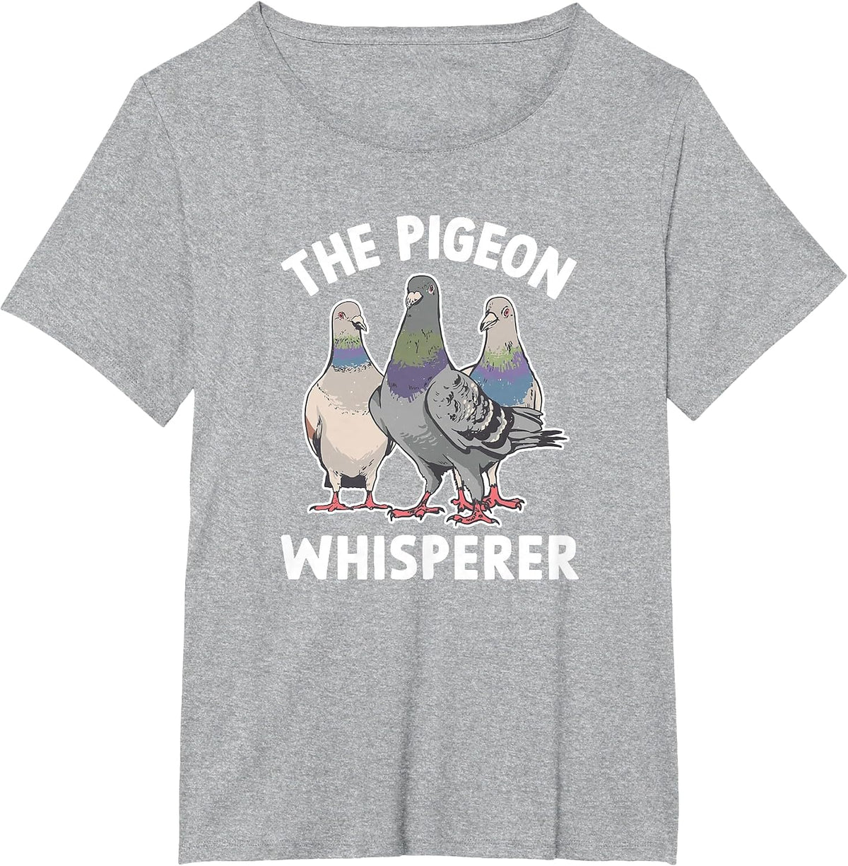 The Pigeon Whisperer - Pigeon Lover T-Shirt - Heather Grey