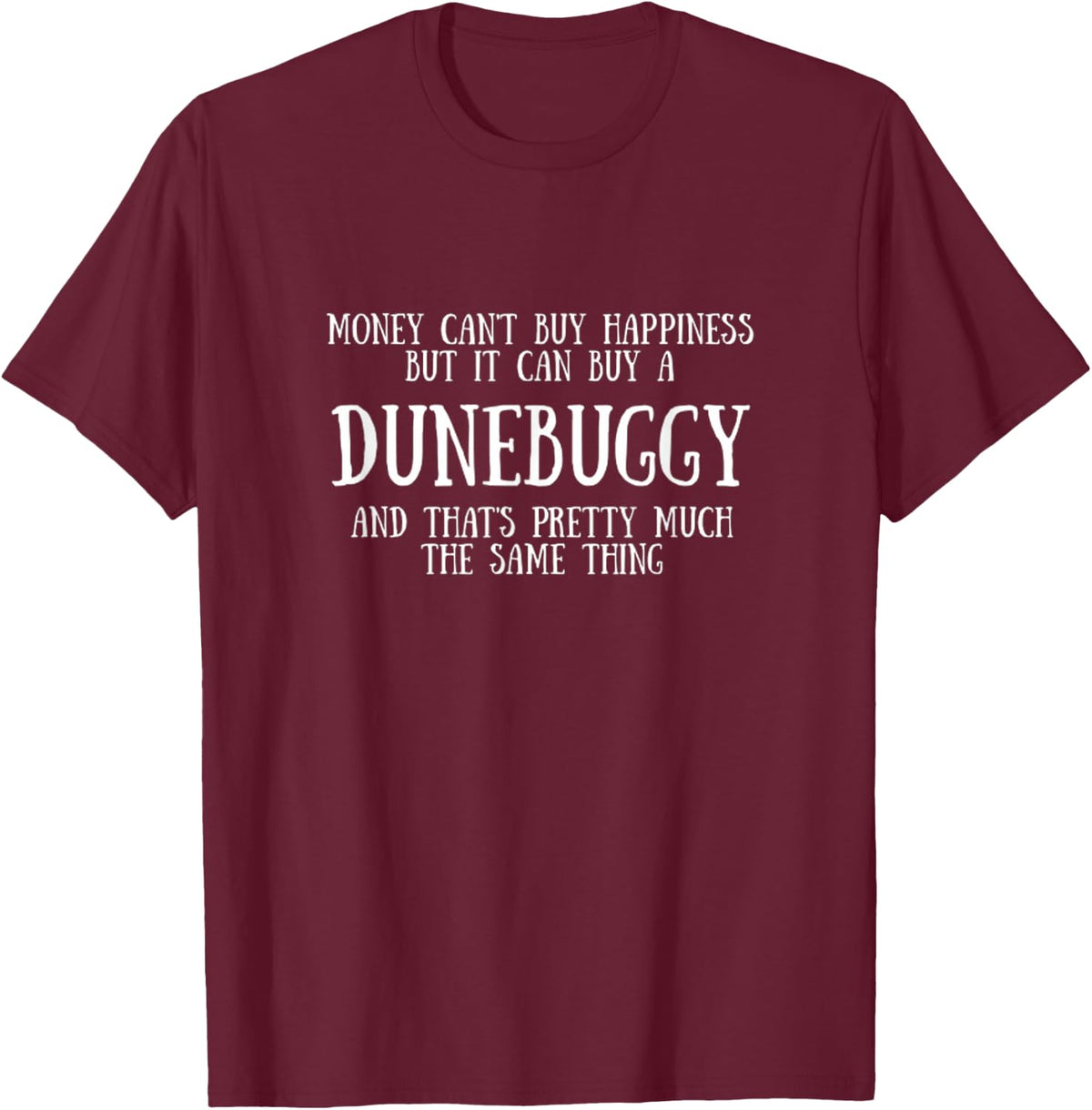 Funny Dune Buggy T-Shirt - Burgundy