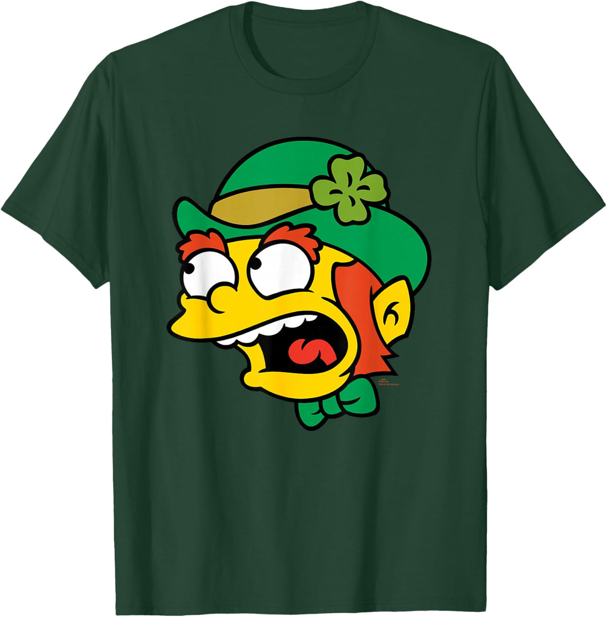 NEW The Simpsons St. Patrick's Day O'Reilly the Leprechaun T-Shirt - Dark Green