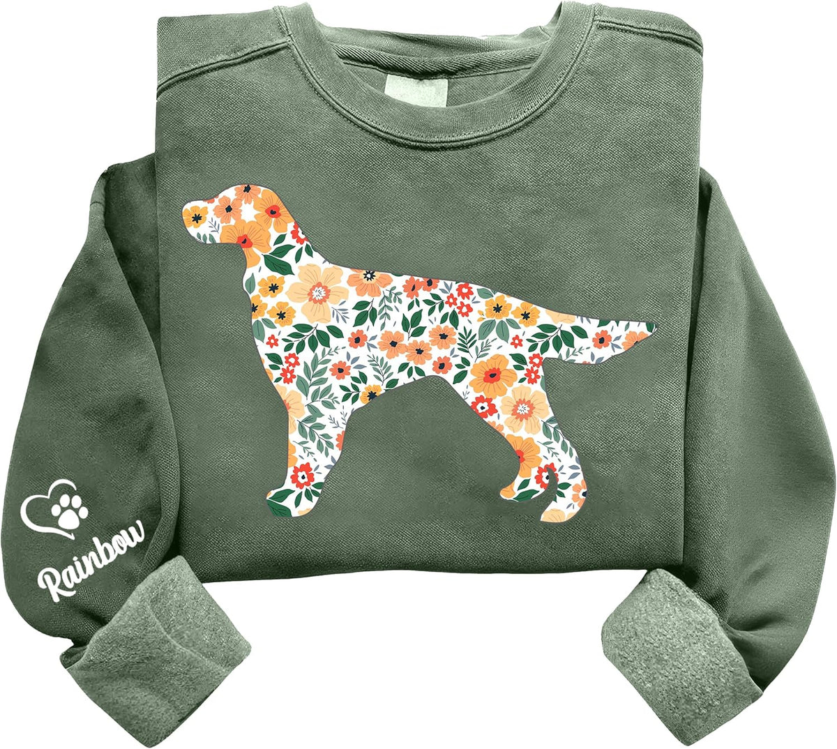 Personalized Dog Sweatshirt, Cute Pet Lover Crewneck, Dog Mom Gift, Gifts for Akita Mama, Gift for Dogs Lovers - Irish Setter