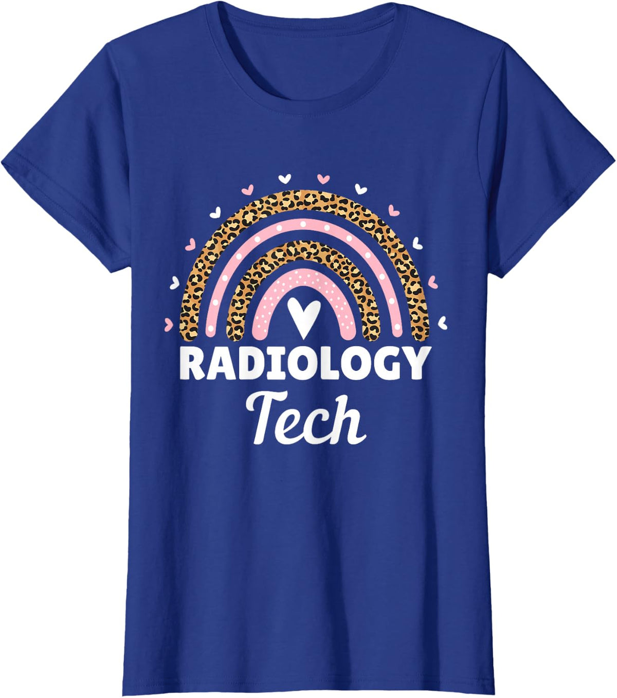 Radiology Tech Radiographer MRI Rad Tech Rainbow Xray Tech T-Shirt - Royal Blue