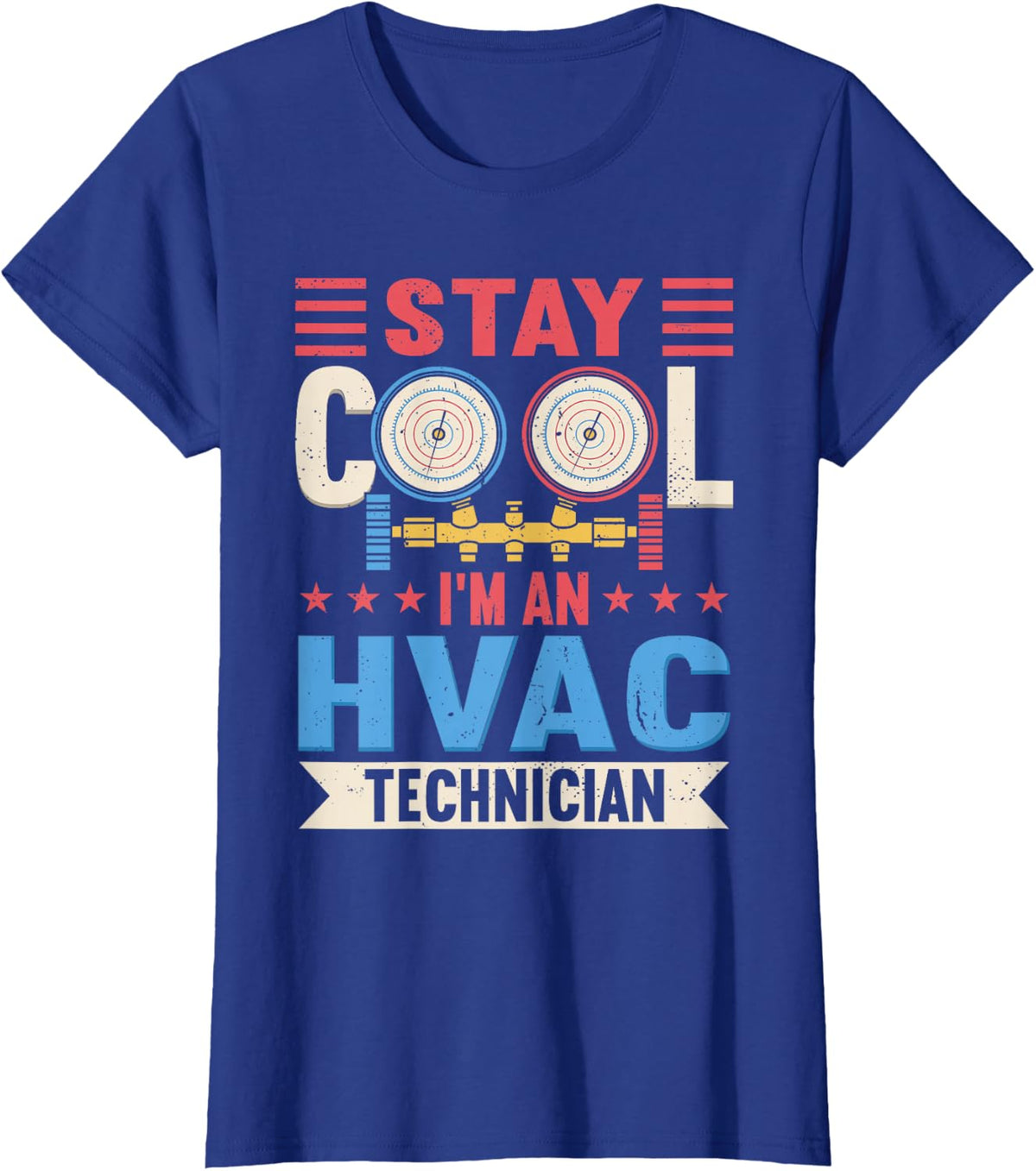 HVAC Technician T-Shirt - Royal Blue