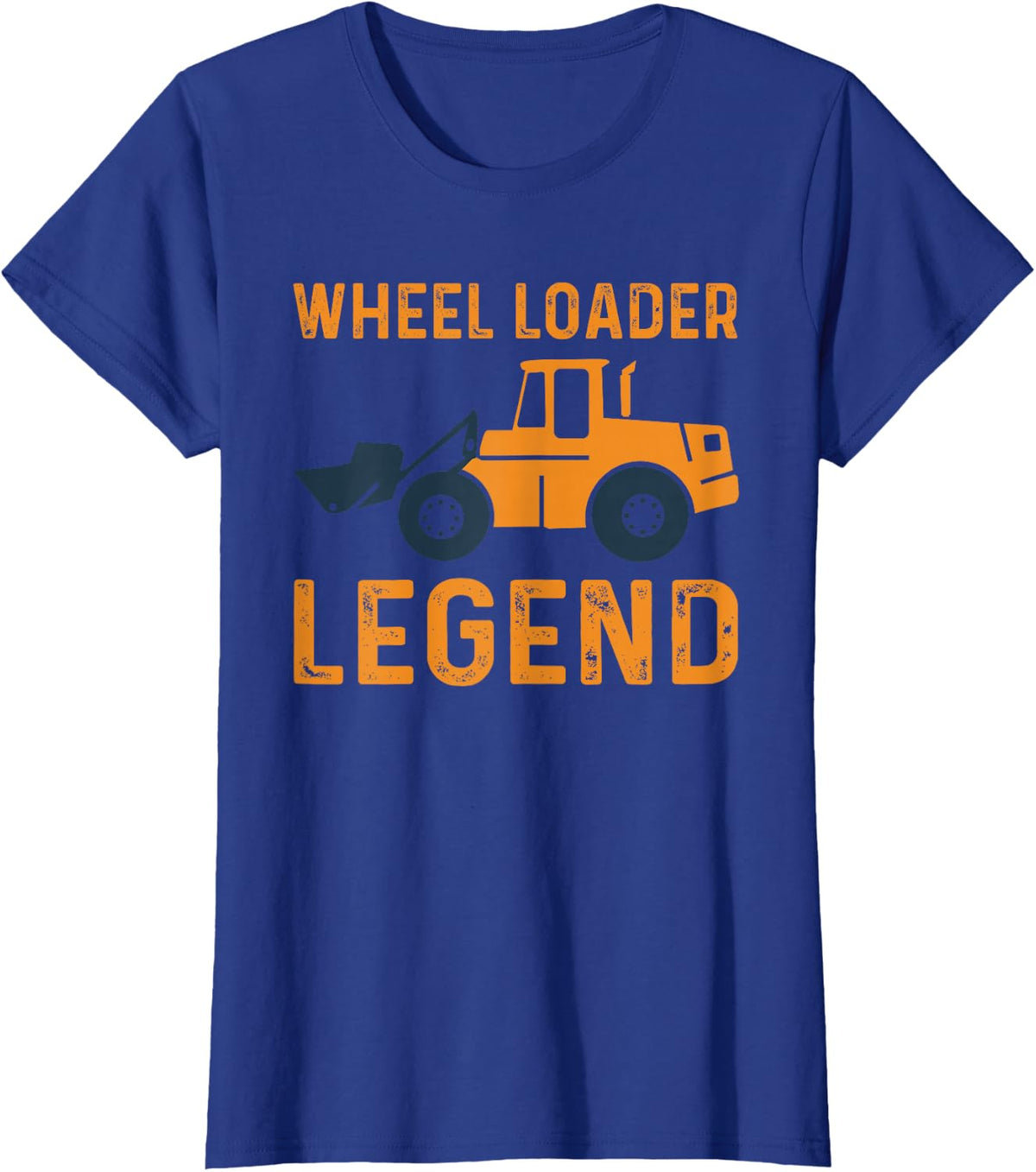 Wheel Loader Legend Outfit Construction Vehicle T-Shirt - Royal Blue