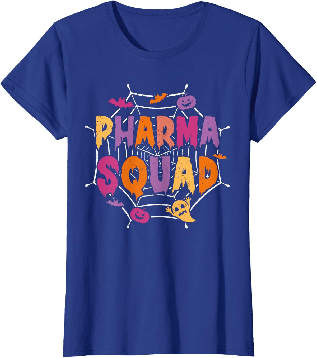 Halloween Pharma Squad Matching Pharmacy Tech T-Shirt - Royal Blue