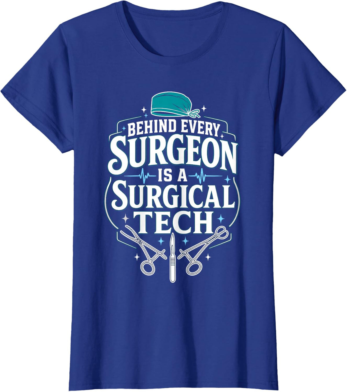 Surgeon Not A Surgical Tech Scrub Nurse Operating Room T-Shirt - Royal Blue