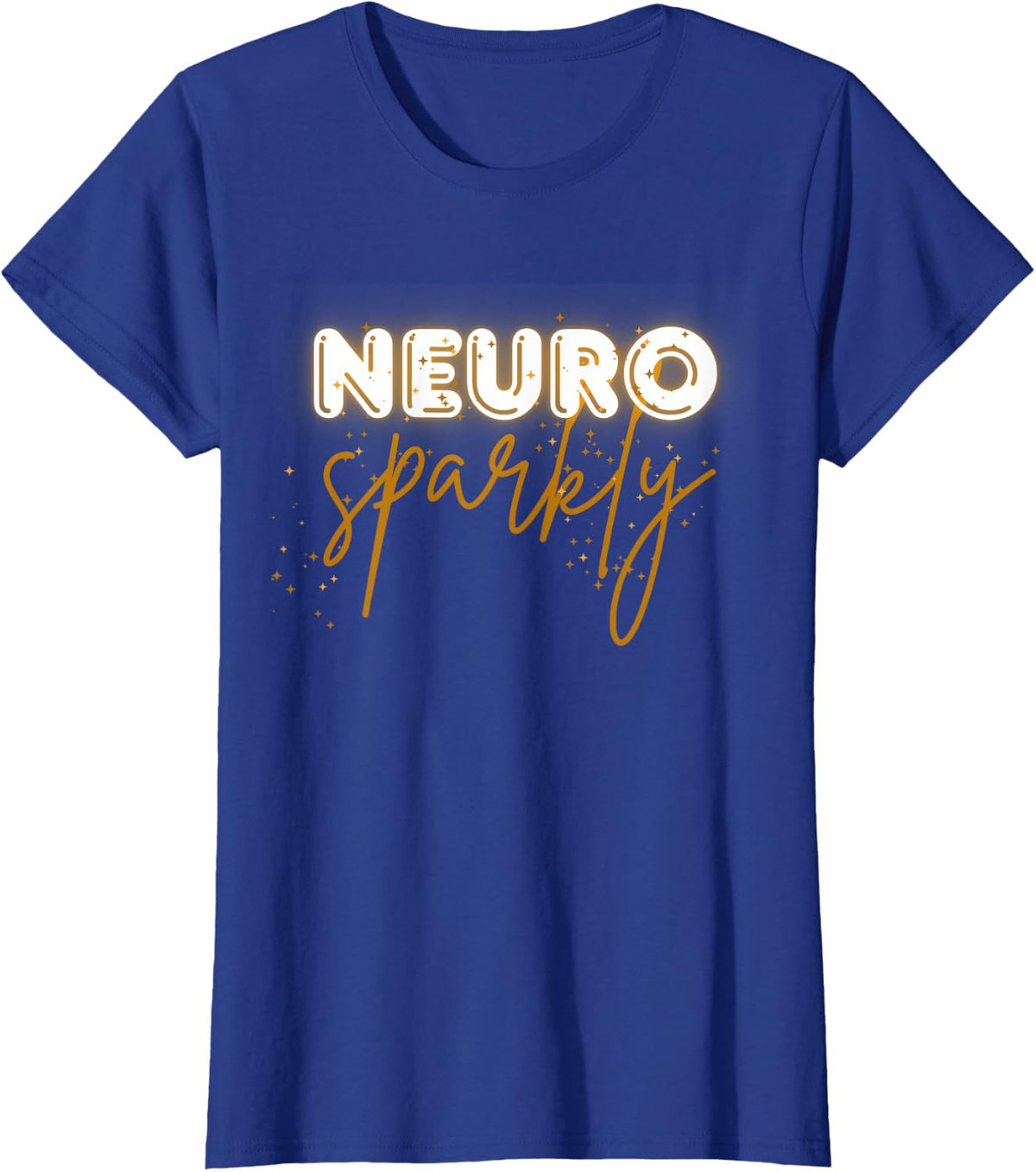 Neurodivergent Neuro Sparkly Autism Spectrum ADHD Awareness T-Shirt - Royal Blue