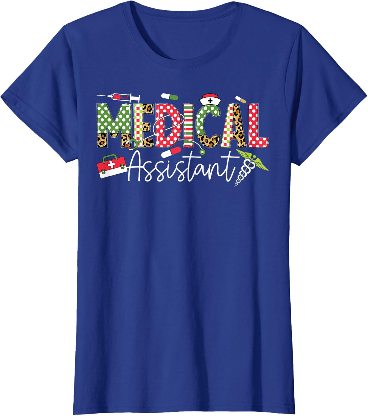 Medical Assistant - Halloween Scary Registered Nurse CMA T-Shirt - Royal Blue