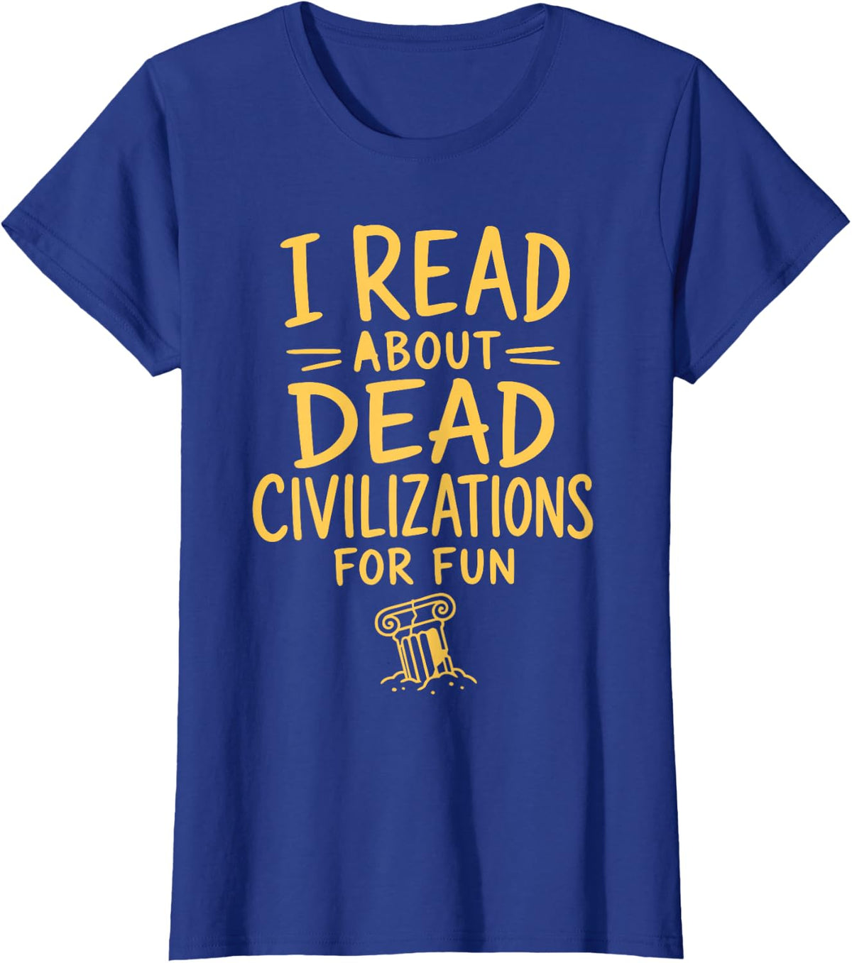 Student Social Studies Teacher History T-Shirt - Royal Blue