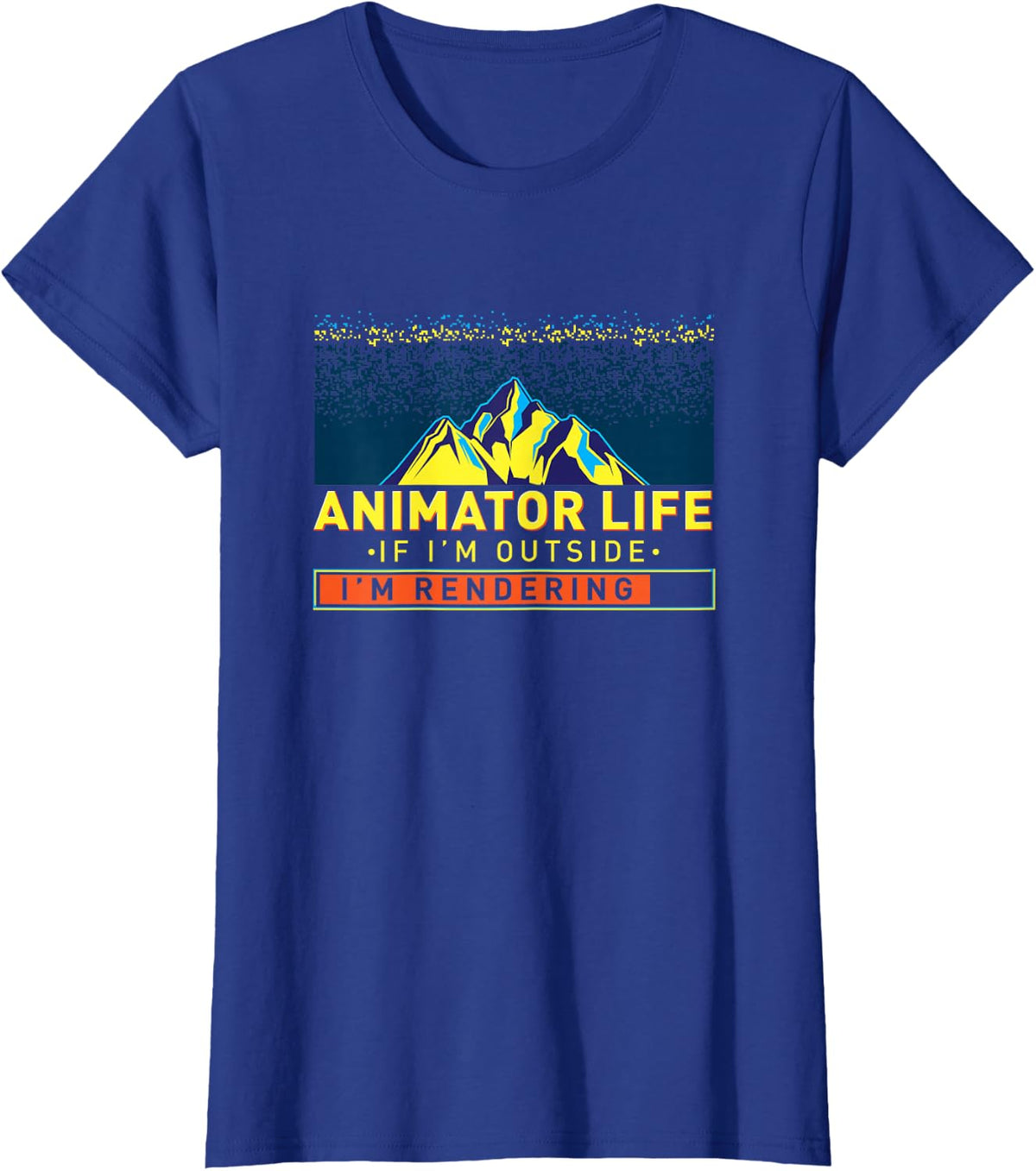Animator Life Animation Visual Artist Rendering Graphic Art T-Shirt - Royal Blue