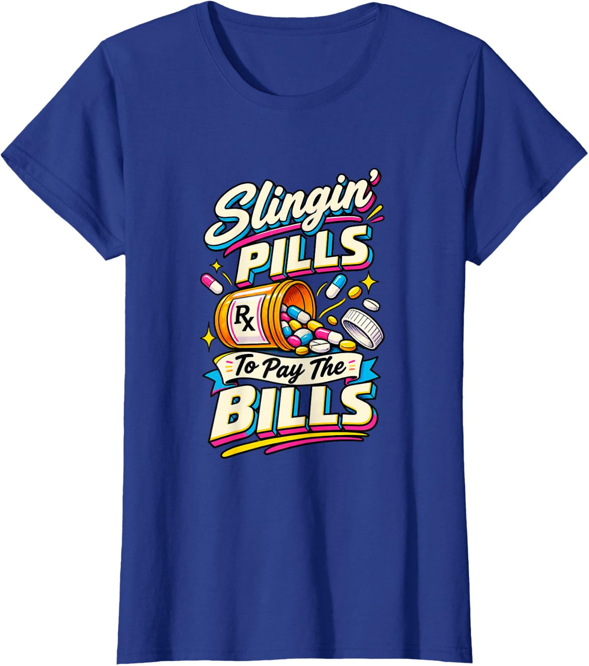 Pharmacist Humor Pharmacy Technician Funny Humor T-Shirt - Royal Blue