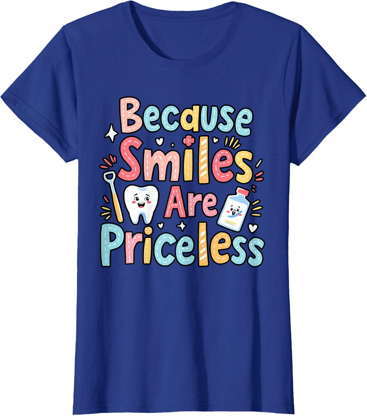 Dentist Dental Assistant Teeth Dentistry Dental Hygienist T-Shirt - Royal Blue