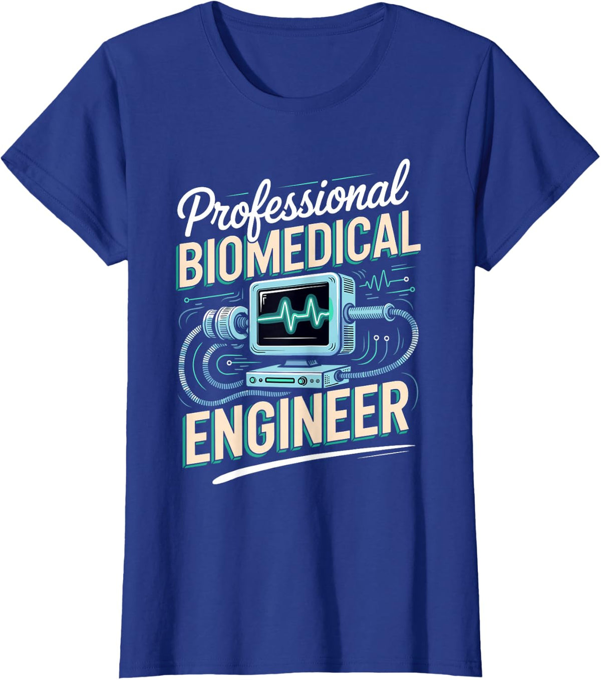 Professional Biomedical Engineer Medical Device Design T-Shirt - Royal Blue