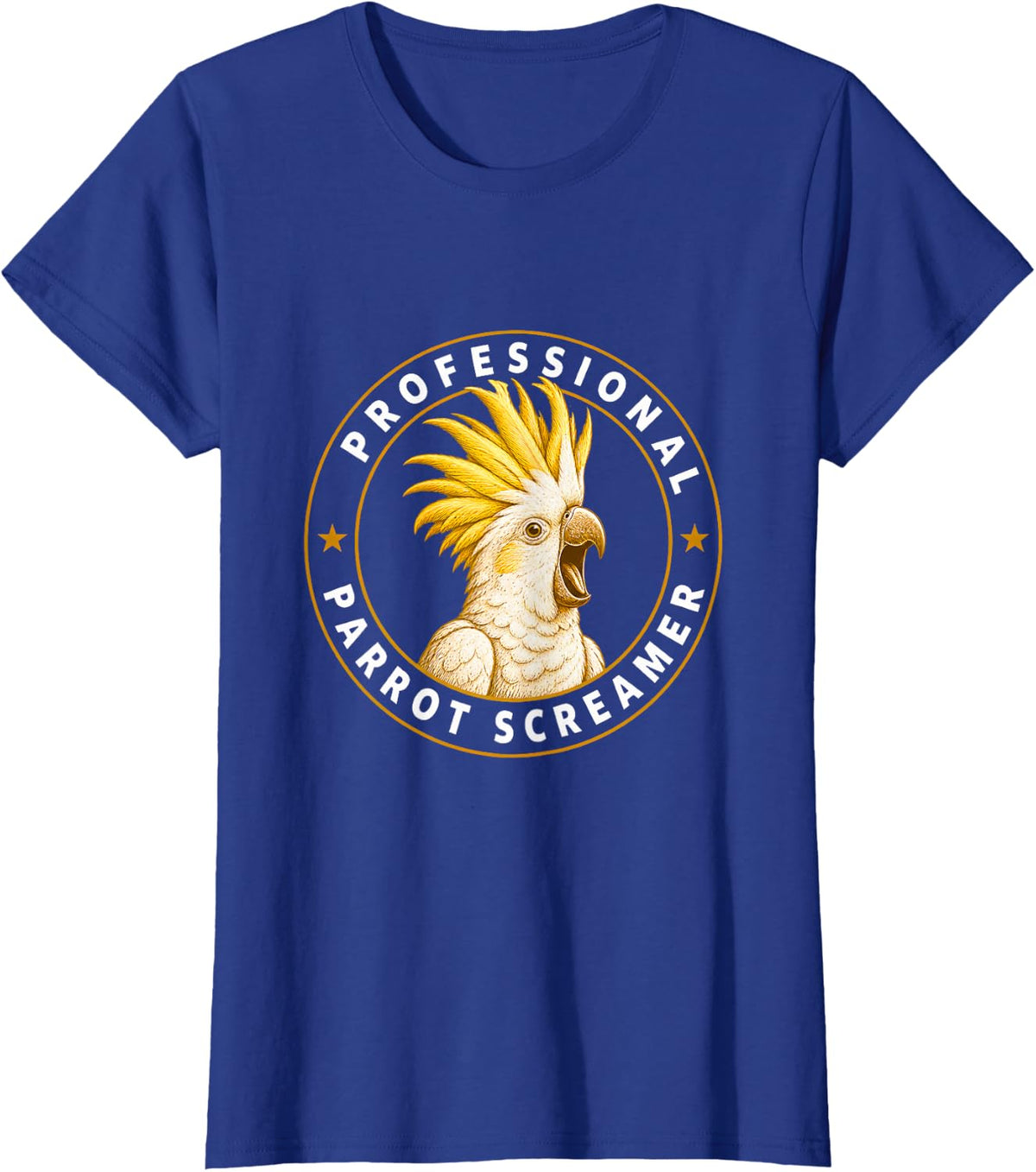 Professional Parrot Screamer Bird Lovers African Grey T-Shirt - Royal Blue